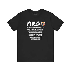 Soft Virgo Short Sleeve Tee - Cotton Zodiac - Dipaliz - T-shirts