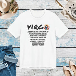Soft Virgo Short Sleeve Tee - Cotton Zodiac - Dipaliz - T-shirts