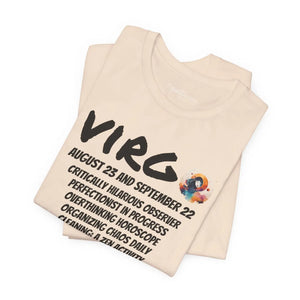 Soft Virgo Short Sleeve Tee - Cotton Zodiac - Dipaliz - T-shirts