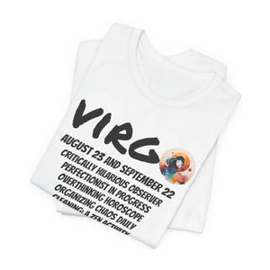 Soft Virgo Short Sleeve Tee - Cotton Zodiac - Dipaliz - T-shirts