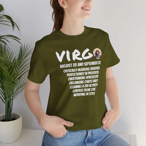 Soft Virgo Short Sleeve Tee - Cotton Zodiac - Dipaliz - T-shirts