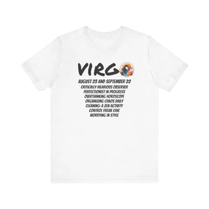 Soft Virgo Short Sleeve Tee - Cotton Zodiac - Dipaliz - T-shirts