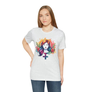 Soft Female Symbol Short Sleeve Tee - Unisex Cotton - Dipaliz - T-shirts