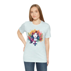 Soft Female Symbol Short Sleeve Tee - Unisex Cotton - Dipaliz - T-shirts