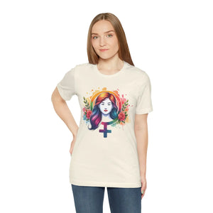 Soft Female Symbol Short Sleeve Tee - Unisex Cotton - Dipaliz - T-shirts
