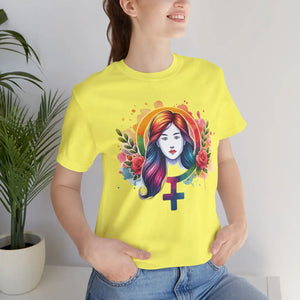 Soft Female Symbol Short Sleeve Tee - Unisex Cotton - Dipaliz - T-shirts