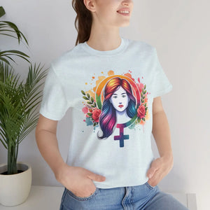 Soft Female Symbol Short Sleeve Tee - Unisex Cotton - Dipaliz - T-shirts