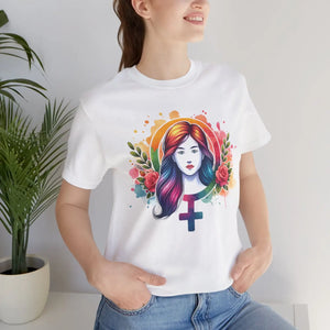 Soft Female Symbol Short Sleeve Tee - Unisex Cotton - Dipaliz - T-shirts