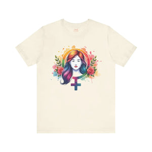 Soft Female Symbol Short Sleeve Tee - Unisex Cotton - Dipaliz - T-shirts