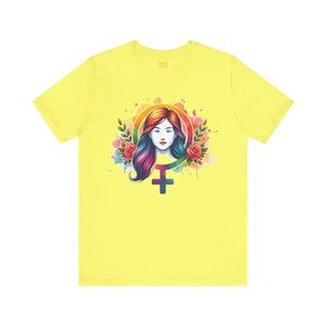 Soft Female Symbol Short Sleeve Tee - Unisex Cotton - Dipaliz - T-shirts
