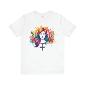 Soft Female Symbol Short Sleeve Tee - Unisex Cotton - Dipaliz - T-shirts