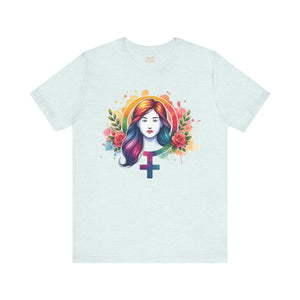 Soft Female Symbol Short Sleeve Tee - Unisex Cotton - Dipaliz - T-shirts