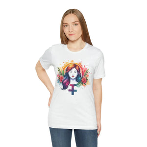 Soft Female Symbol Short Sleeve Tee - Unisex Cotton - Dipaliz - T-shirts