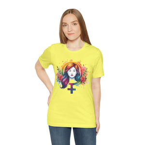 Soft Female Symbol Short Sleeve Tee - Unisex Cotton - Dipaliz - T-shirts