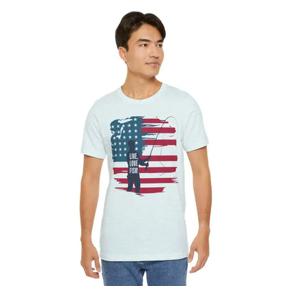 Unisex Jersey Tee: Your 4th Of July Fishing Companion - T-shirt