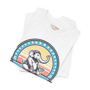 Vibrant Jersey Tee Elephant - Positive Energy Shirt - Dipaliz - T-shirts