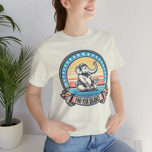 Vibrant Jersey Tee Elephant - Positive Energy Shirt - Dipaliz - T-shirts