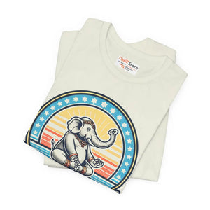 Vibrant Jersey Tee Elephant - Positive Energy Shirt - Dipaliz - T-shirts
