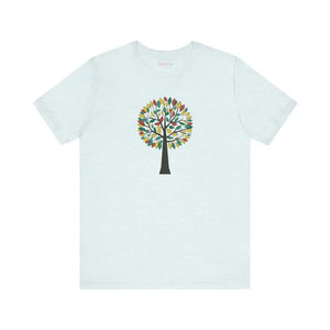 Colorful Tree Design Unisex Jersey Short Sleeve Tee - Dipaliz - T-shirts