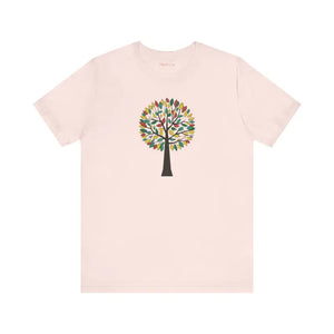 Colorful Tree Design Unisex Jersey Short Sleeve Tee - Dipaliz - T-shirts