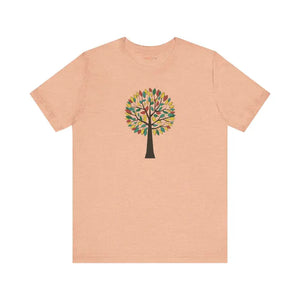 Colorful Tree Design Unisex Jersey Short Sleeve Tee - Dipaliz - T-shirts