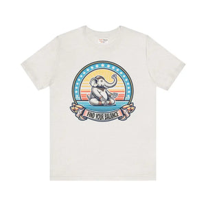 Jersey Tee Elephant Design Positive Energy Shirt - Dipaliz - T-shirts