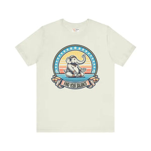 Jersey Tee Elephant Design Positive Energy Shirt - Dipaliz - Citron / Xs - T-shirts