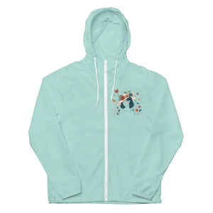 Unisex Lightweight Zip Windbreaker Floral Butterfly Magic - Dipaliz - Windbreakers