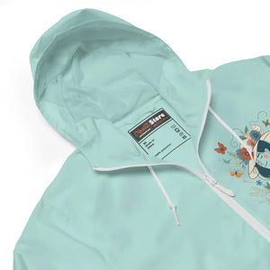 Unisex Lightweight Zip Windbreaker Floral Butterfly Magic - Dipaliz - Windbreakers