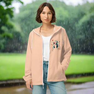 Unisex Lightweight Zip Windbreaker Floral Butterfly Magic - Dipaliz - Windbreakers