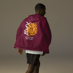 Unisex Lightweight Zip Windbreaker - Adventure Ready - Dipaliz - Maroon / Xs - Windbreakers