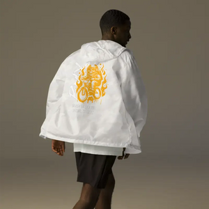 Unisex Lightweight Zip Windbreaker - Adventure Ready - Dipaliz - White Camo / Xs - Windbreakers