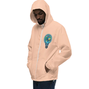 Ultimate Unisex Lightweight Zip Windbreaker - Adventure Ready - Dipaliz - Blush/white Zipper / Xs - Windbreakers