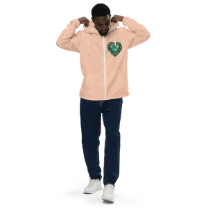 Lightweight Zip Windbreaker - Unisex Adventure Ready - Dipaliz - Blush/white Zipper / Xs - Windbreakers