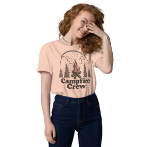 Unisex Organic Cotton Campfire Crew Tee - Eco-chic Style - Dipaliz - T-shirts