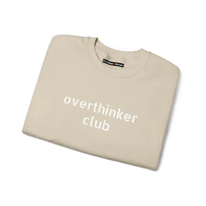 Embroidered Overthinker Club Ultra Cozy Crewneck - Dipaliz - Sweatshirts