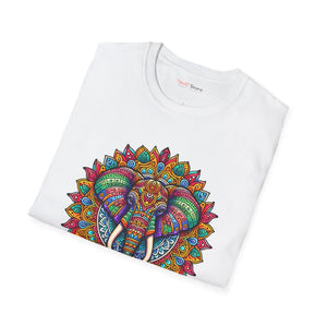 Vibrant Softstyle t Shirt - Colorful Mandal Art - Dipaliz - T-shirts