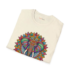 Vibrant Softstyle t Shirt - Colorful Mandal Art - Dipaliz - T-shirts