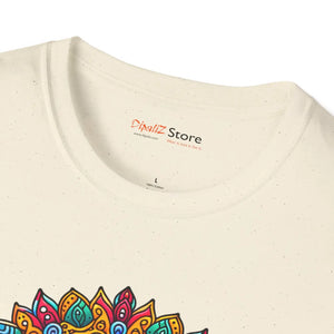 Vibrant Softstyle t Shirt - Colorful Mandal Art - Dipaliz - T-shirts