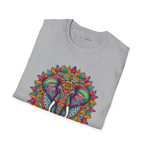Vibrant Softstyle t Shirt - Colorful Mandal Art - Dipaliz - T-shirts