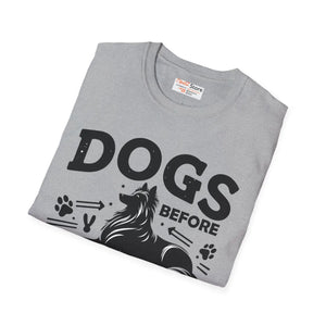 Dogs Before Dudes Unisex Softstyle T-shirt - Dipaliz - T-shirts