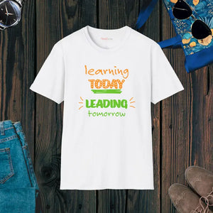 Learn Today Lead Tomorrow T-shirt - Motivational Comfort - Dipaliz - White / s - T-shirts