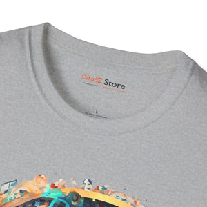 Musical Notes Unisex Softstyle t Shirt Cotton - Dipaliz - T-shirts