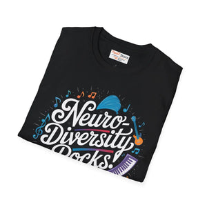 Unisex Softstyle T-shirt Neurodiversity Rocks - Dipaliz - T-shirts - s