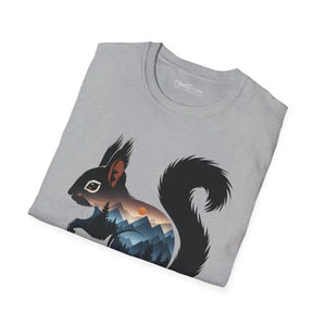 Unisex Softstyle T-shirt - Squirrel Mountain Design Ring-spun Cotton - Dipaliz