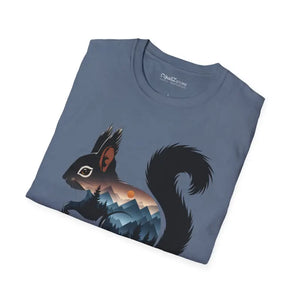 Unisex Softstyle T-shirt - Squirrel Mountain Design Ring-spun Cotton - Dipaliz