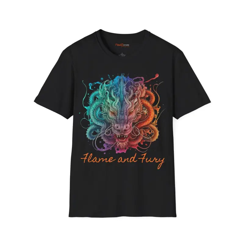 Unleash your Inner Dragon Fury with Unisex Softstyle T-shirt - T-shirt