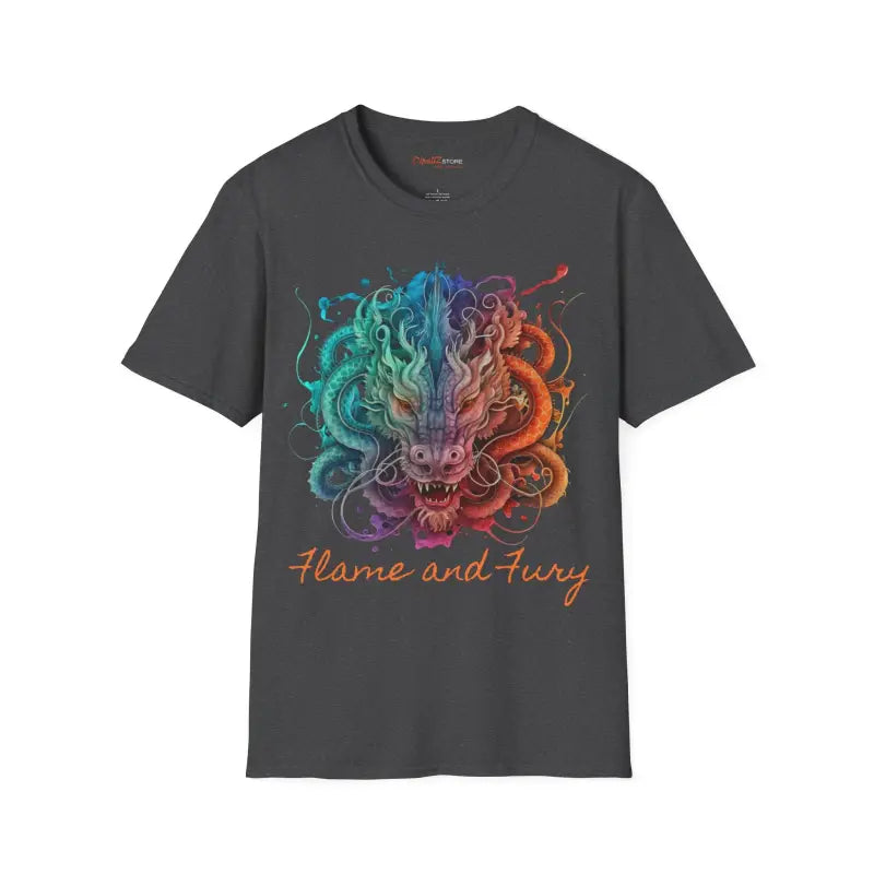 Unleash your Inner Dragon Fury with Unisex Softstyle T-shirt - T-shirt