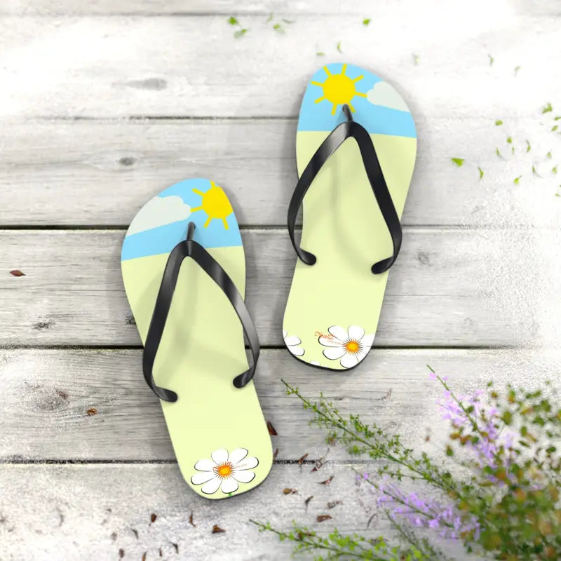 Unisex Flip Flops for Epic Summer Escapades - l / Black Sole Shoes