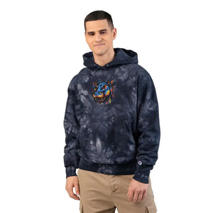 Color Burst Hoodie - Sunset Orange Spiral - Dipaliz Pro Softness - Hoodies